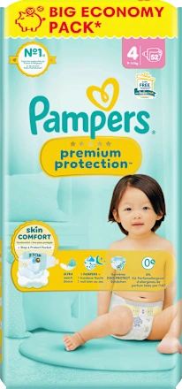 Windeln Premium Protection Gr.4 Maxi (9-14 kg), Big Pack, 52 St