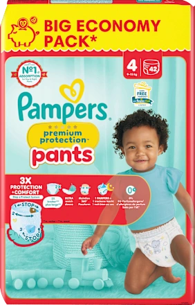 Baby Pants Premium Protection Gr.4 Maxi (9-15kg), Big Pack, 42 St