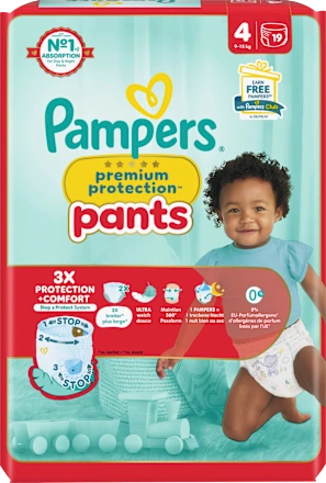 Baby Pants Premium Protection Gr.4 Maxi (9-15 kg), 19 St