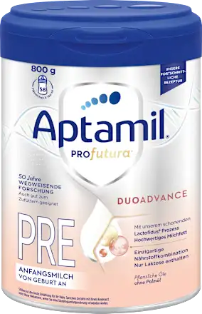 Anfangsmilch Pre Profutura Duo Advance von Geburt an, 0,8 kg