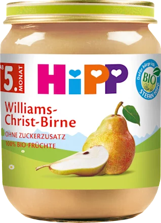 Früchte Williams-Christ-Birne, ab dem 5. Monat, 125 g