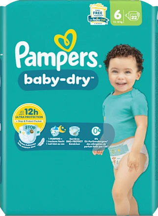Windeln Baby Dry Gr.6 XL (13-18 kg), 22 St