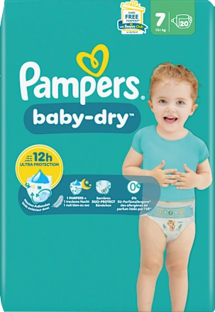 Windeln Baby Dry Gr. 7 XL (15+ kg), 20 St