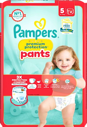 Baby Pants Premium Protection Gr.5 Junior (11-17 kg), 17 St