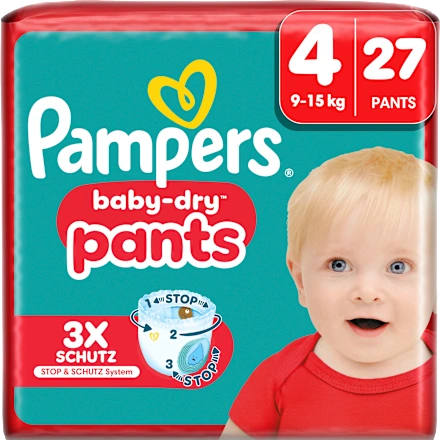 Baby Pants Baby Dry Gr.4 Maxi (9-15 kg), 27 St