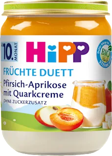 Frucht & Joghurt Pfirsich-Aprikose mit Quark-Creme, ab dem 10.Monat, 160 g